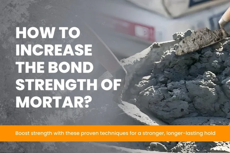 Increases the Bond Strength of Mortar