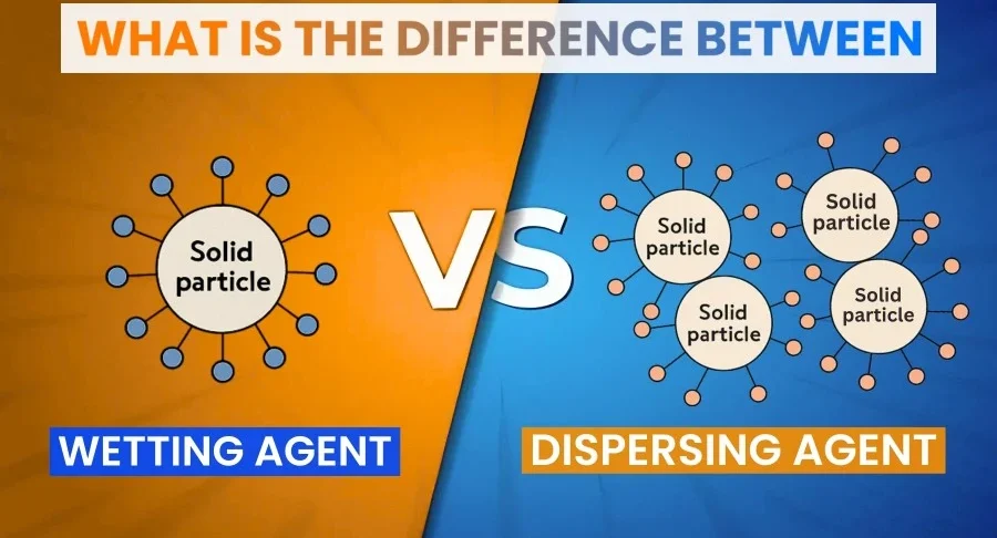 Difference Between Dispersing agent and Wetting Agent