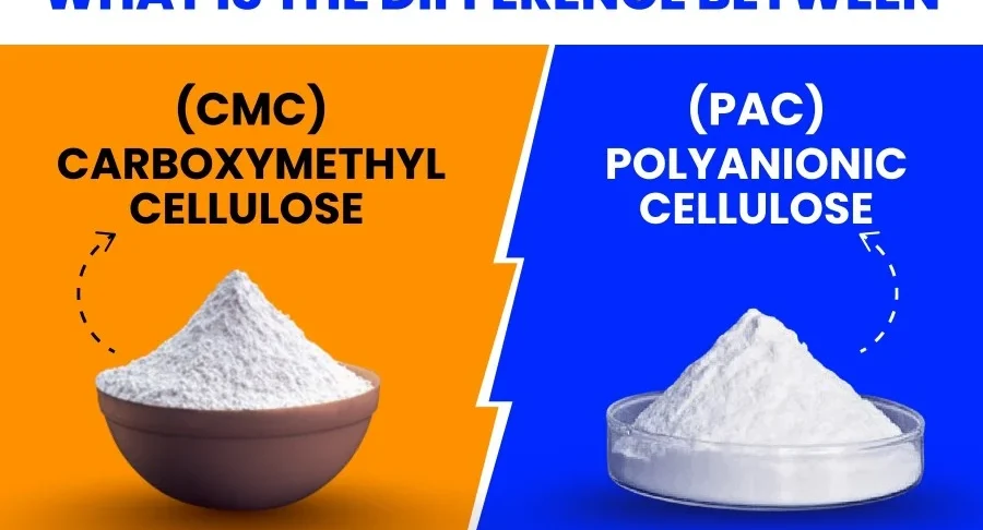 carboxymethyl cellulose (CMC) and polyanionic cellulose (PAC)