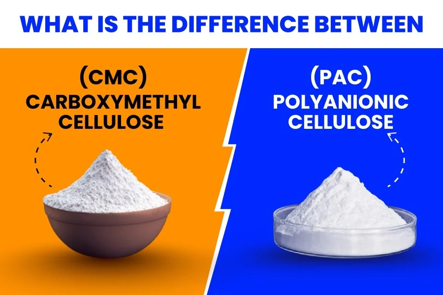 carboxymethyl cellulose (CMC) and polyanionic cellulose (PAC)