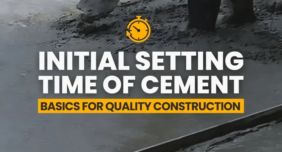 Initial Setting Time of Cement