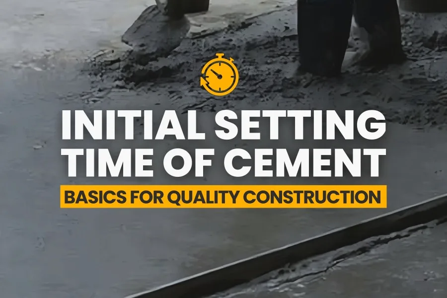 Initial Setting Time of Cement