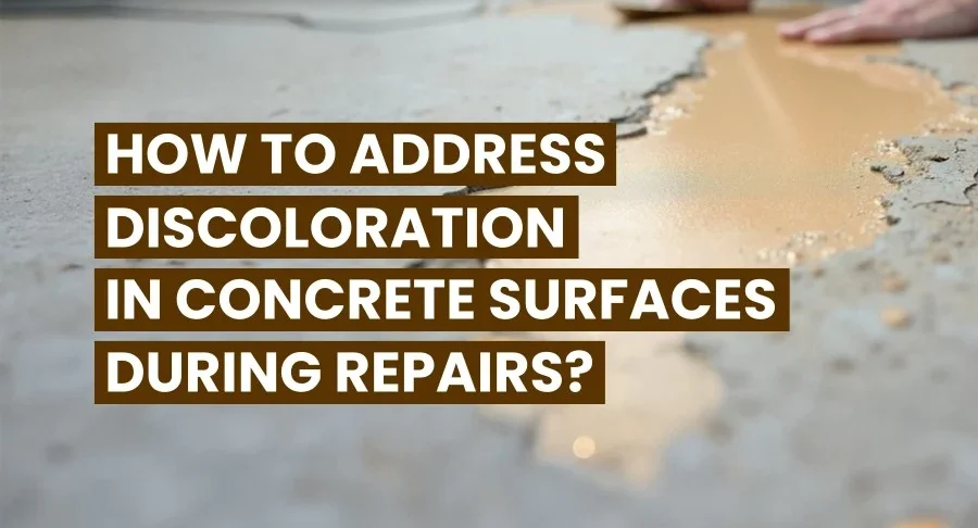 Discoloration in Concrete Surfaces During Repairs