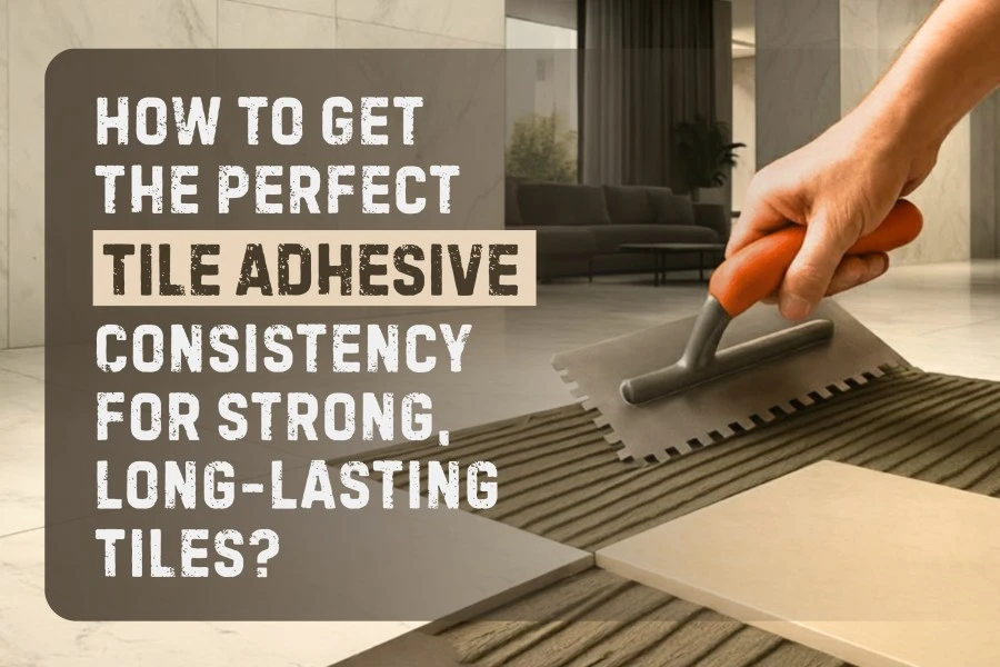 Get the Perfect Tile Adhesive Consistency