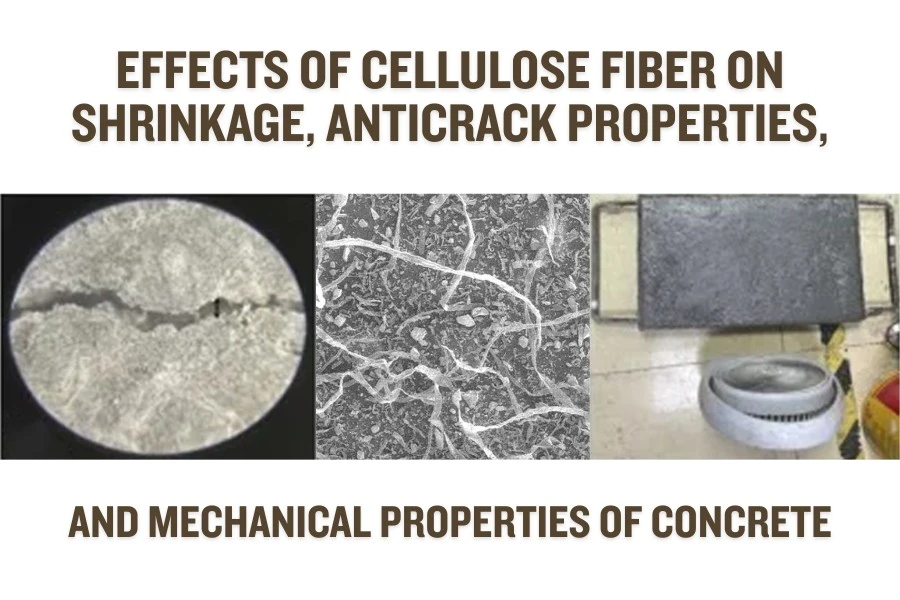 Effects of cellulose fiber on shrinkage