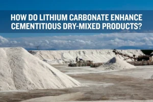 Lithium Carbonate Enhance Cementitious Dry-Mixed Products