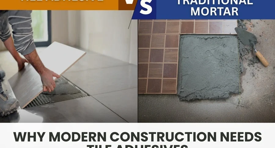 Tile Adhesive vs Traditional Mortar