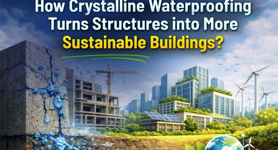 How Crystalline Waterproofing Turns Structures into More Sustainable Buildings