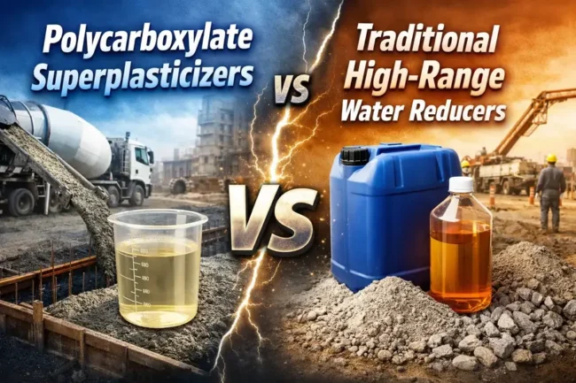 Superplasticizers vs Water Reducers
