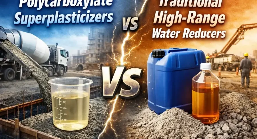 Superplasticizers vs Water Reducers