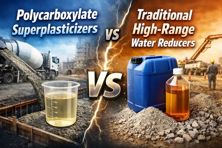 Superplasticizers vs Water Reducers