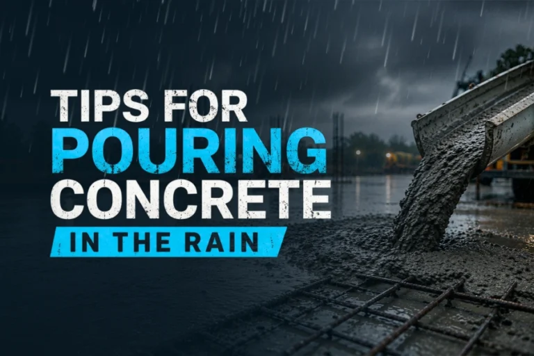 Tips for Pouring Concrete in the Rain