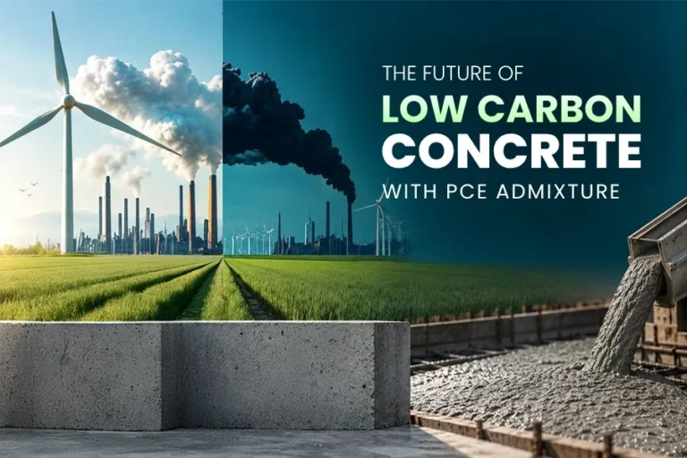 Low-Carbon Concrete with PCE Admixtures