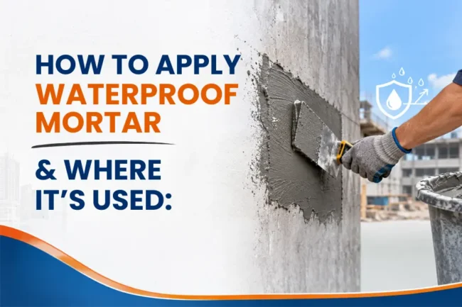 How to Apply Waterproof Mortar