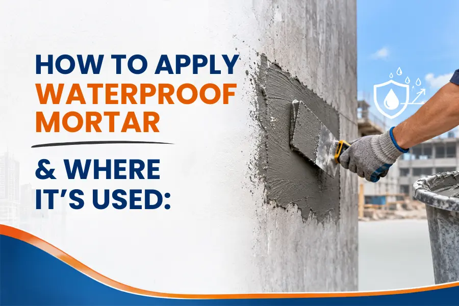 How to Apply Waterproof Mortar