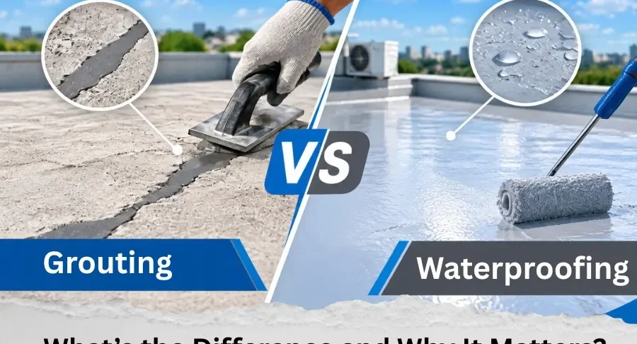 Grouting vs Waterproofing
